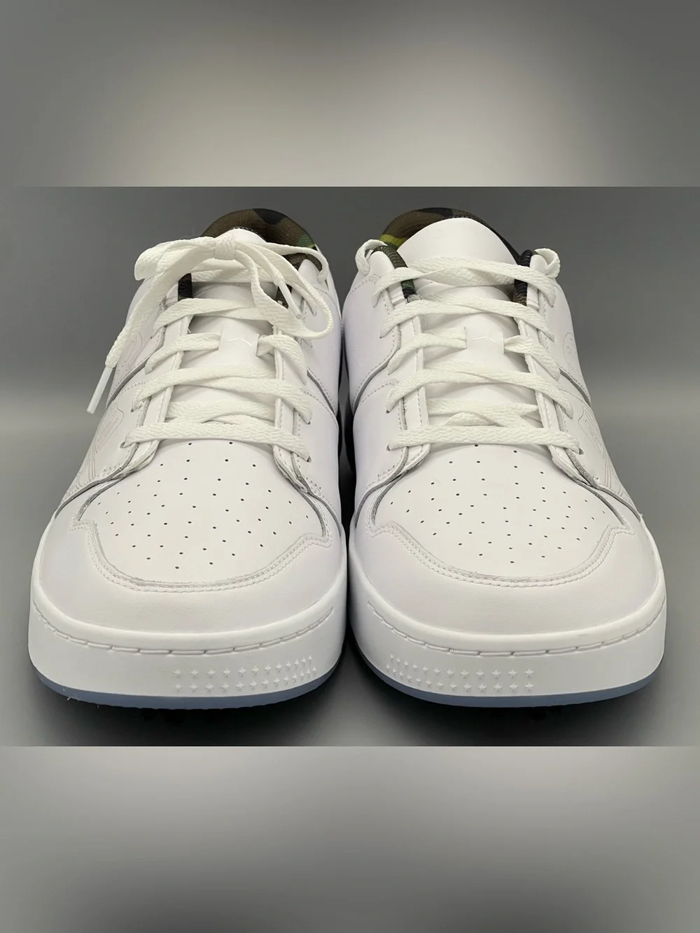 Nike Air Jordan Nu Retro 1 Golf Low Triple White Camo FZ4153-102 Men Size 15 NEW